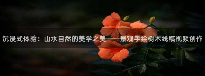 新宝一gg测速：沉浸式体验：山水自然的美学之美——景观手绘树木线稿视频创作